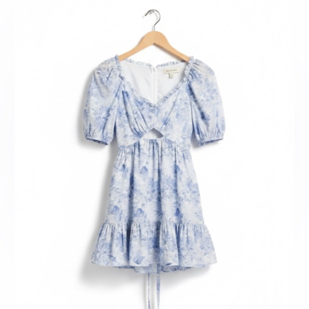 Cinq a' Sept Kayla Floral-Print High-Low
Mini Dress